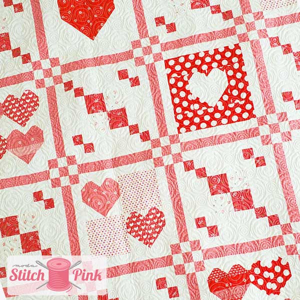 CT Stitch Pink Week 3 Quilt