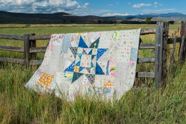 Fancy Tiger Crafts Double Star quilt in double gauze fabrics